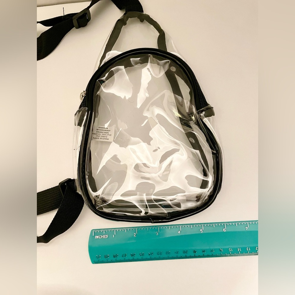 Clear Stadium /Concert Crossbody with Black Trim NWT - Picture 9 of 13